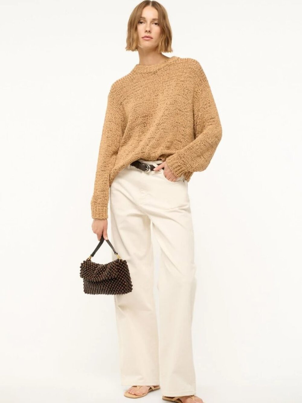 Staud Timmy Shoulder Bag in Dark Brown - Picture 7 of 13